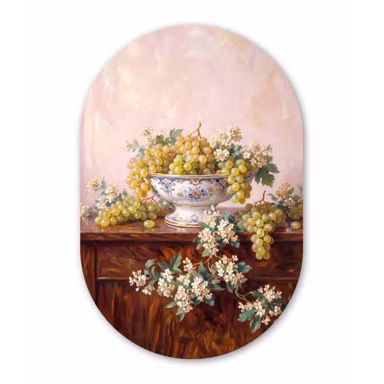 Muurovaal - Glas - Fruit - Stilleven - Klassiek — 1