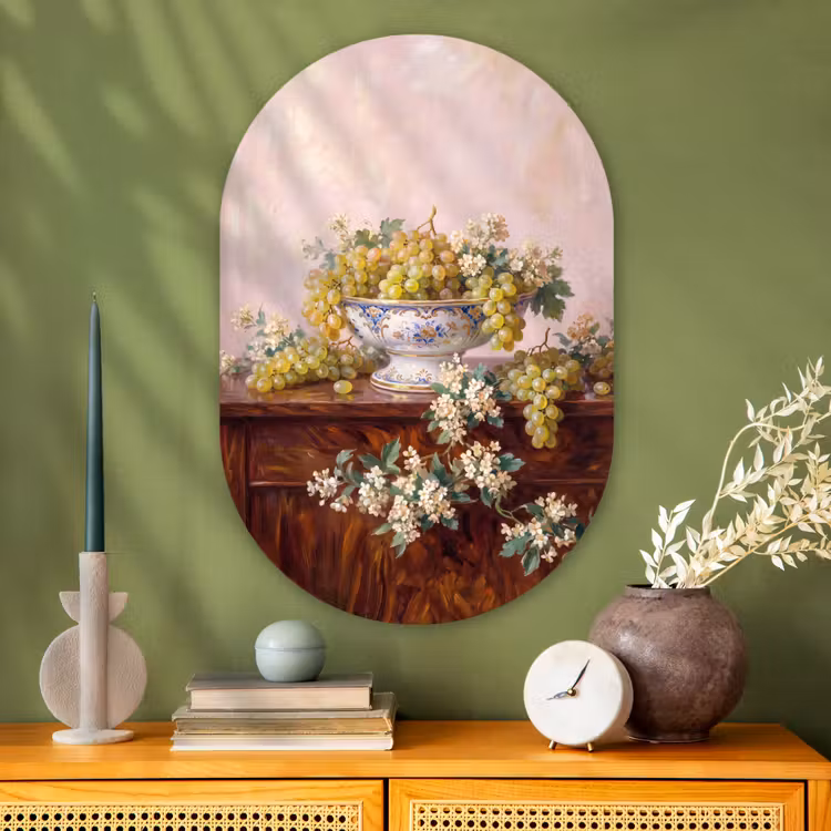 Muurovaal - Glas - Fruit - Stilleven - Klassiek — 2