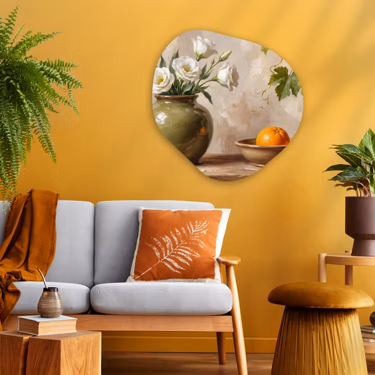 Organisch schilderij - Glas - Bloemen - Fruit - Stilleven — 3