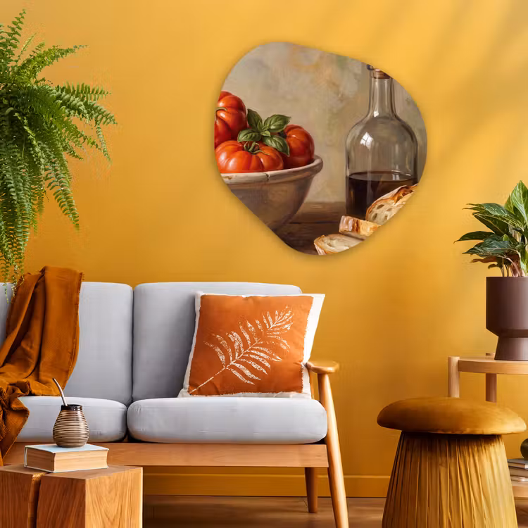 Organisch schilderij - Glas - Tomaten - Kom - Eten — 3