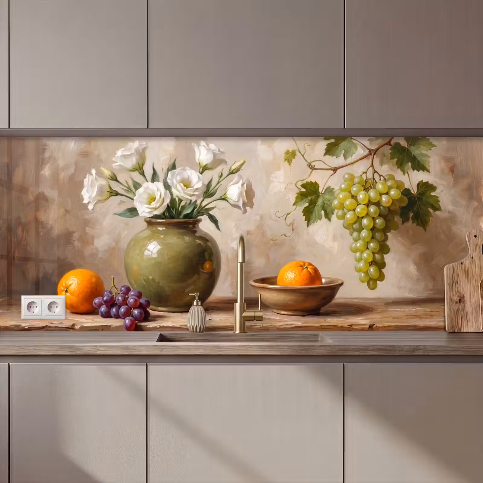 Keuken achterwand - Bloemen - Fruit - Stilleven — 1