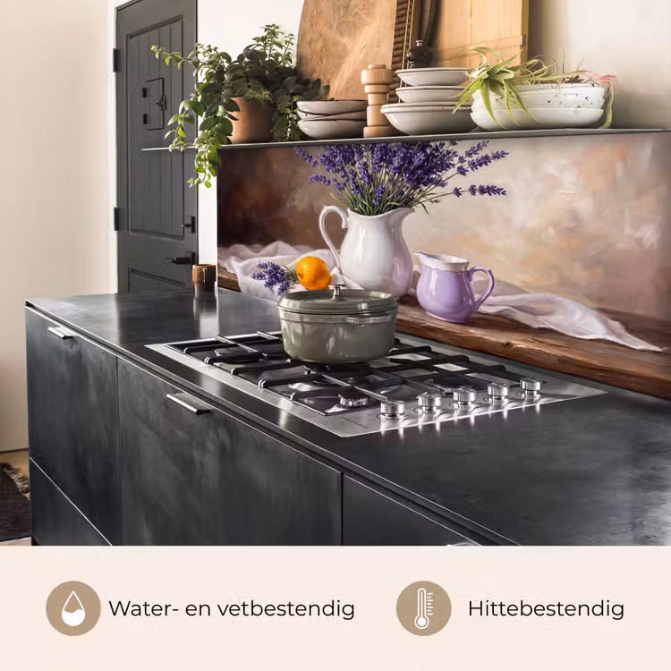 Keuken achterwand - Bloemen - Stilleven - Paars — 3