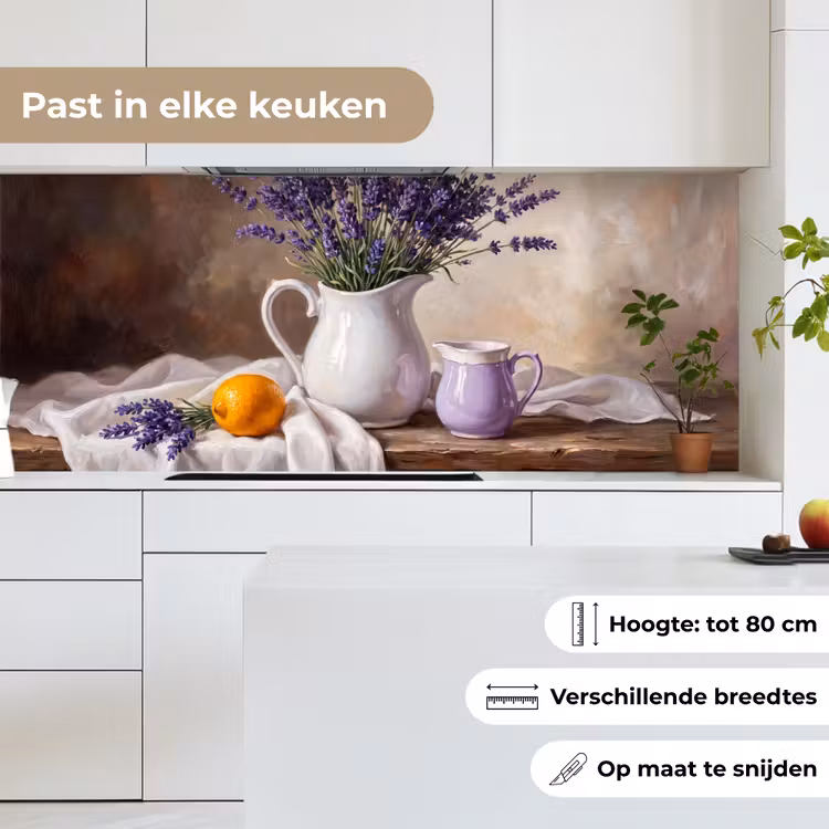 Keuken achterwand - Bloemen - Stilleven - Paars — 4