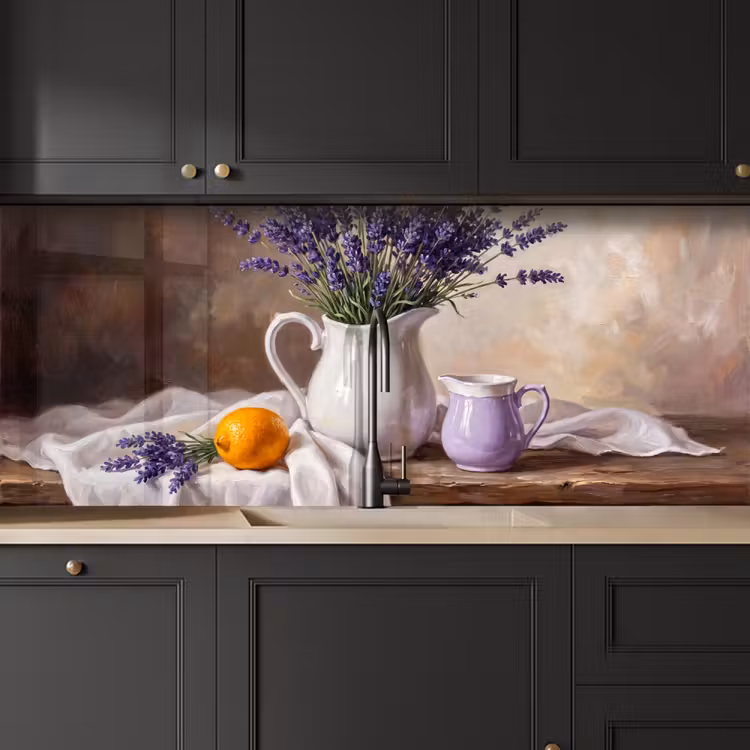 Keuken achterwand - Bloemen - Stilleven - Paars — 6