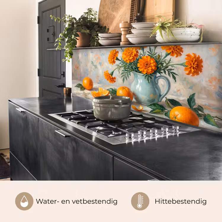 Keuken achterwand - Eten - Oranje - Kunst — 3