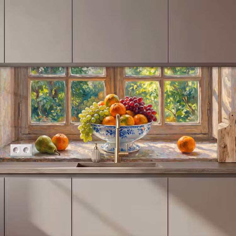 Keuken achterwand - Fruit - Vensterbank - Natuur — 1