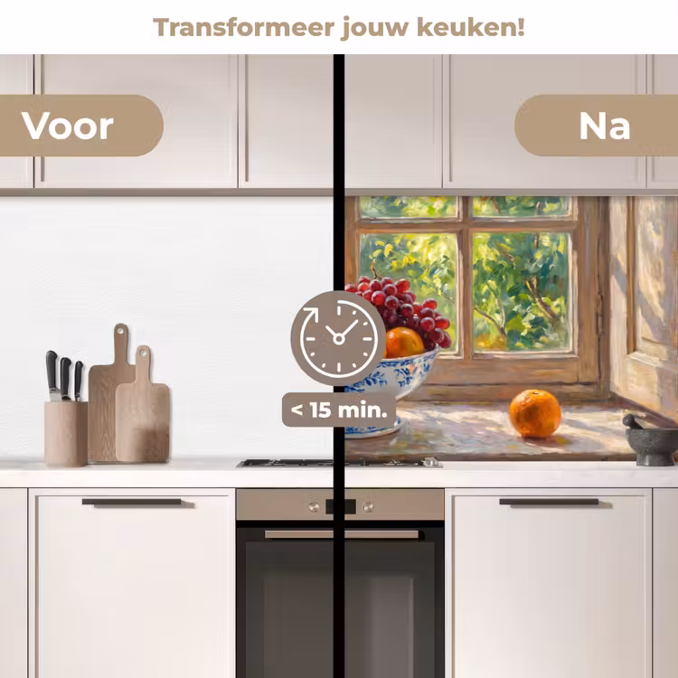 Keuken achterwand - Fruit - Vensterbank - Natuur — 2