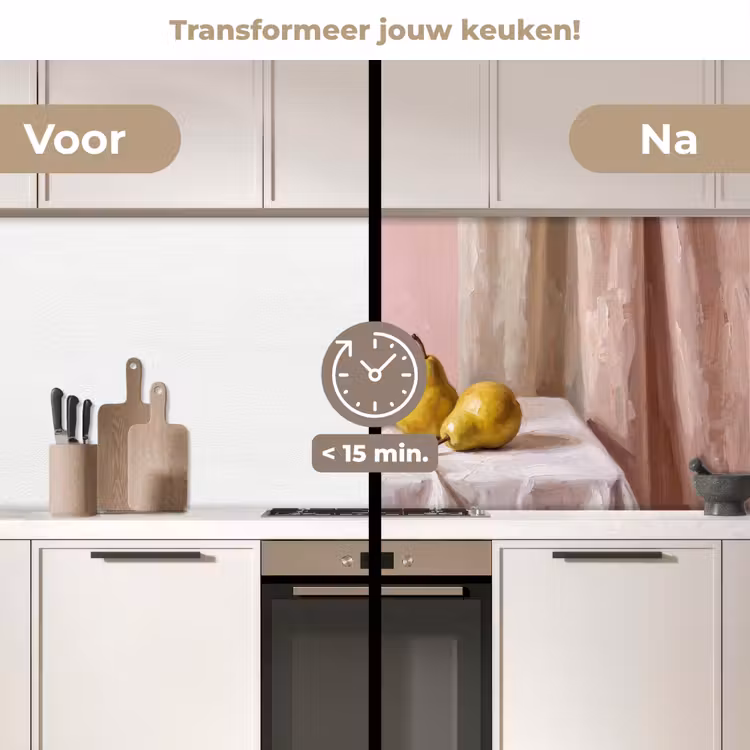 Keuken achterwand - Stilleven - Fruit - Roze — 2