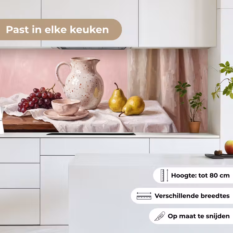 Keuken achterwand - Stilleven - Fruit - Roze — 4