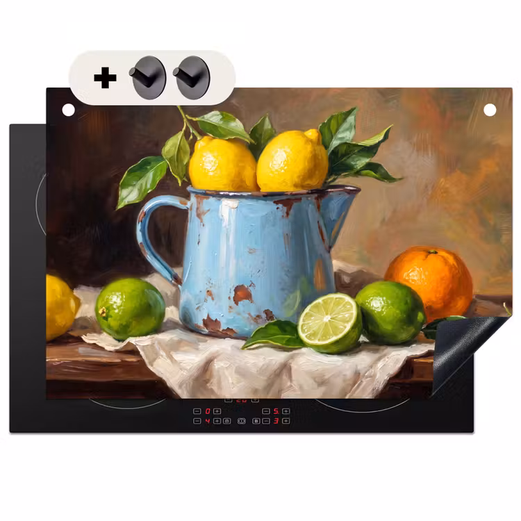Inductie beschermer en spatscherm (2in1) - Eten - Stilleven - Klassiek — 1