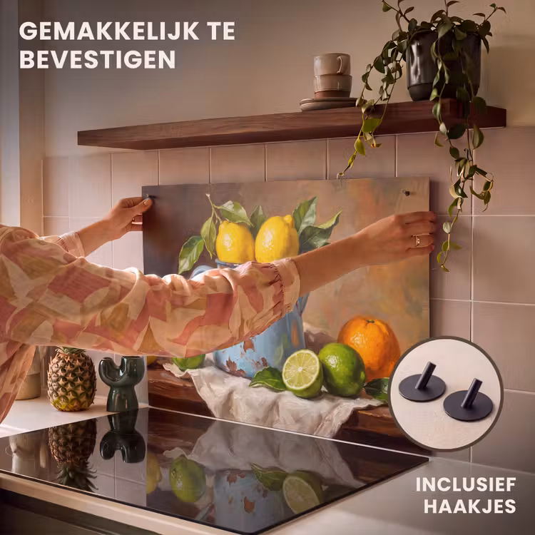 Inductie beschermer en spatscherm (2in1) - Eten - Stilleven - Klassiek — 7