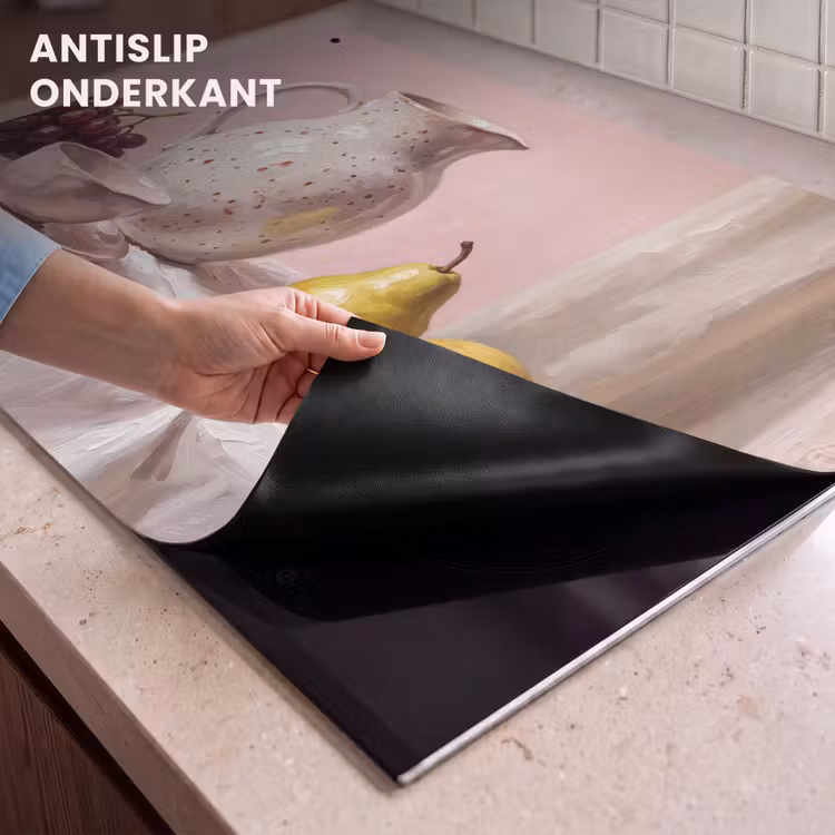 Inductie beschermer en spatscherm (2in1) - Stilleven - Fruit - Roze — 4