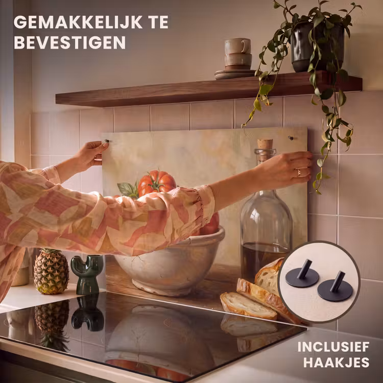 Inductie beschermer en spatscherm (2in1) - Tomaten - Kom - Eten — 7