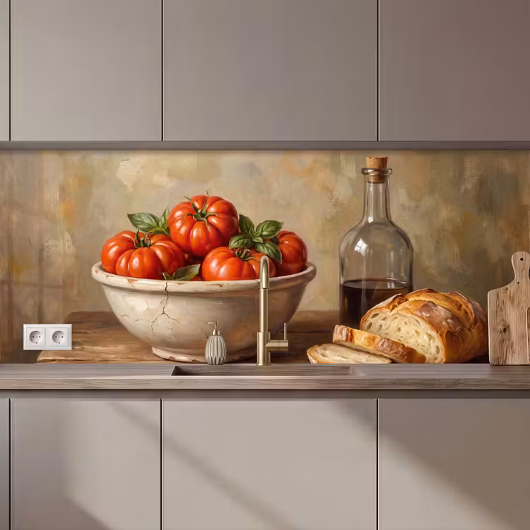 Keuken achterwand - Tomaten - Kom - Eten — 1