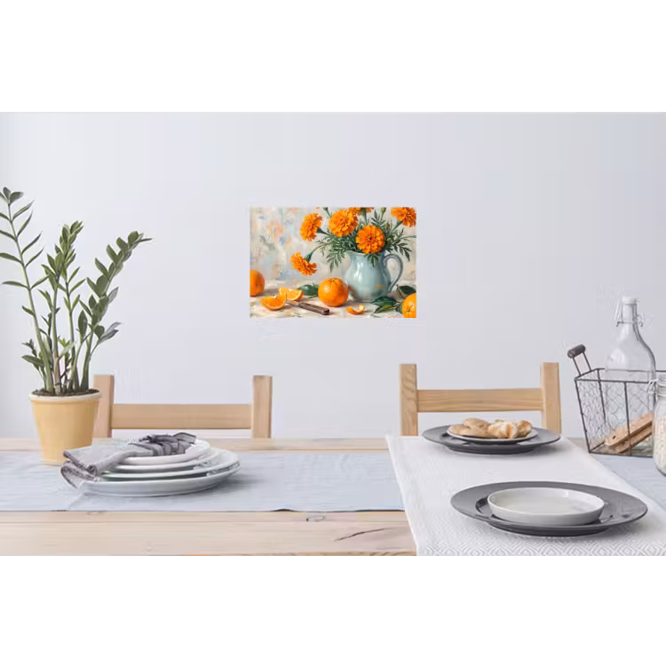 Muursticker - Eten - Oranje - Kunst — 3