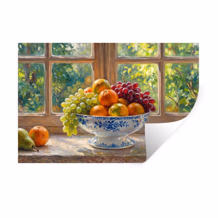 Muursticker - Fruit - Vensterbank - Natuur — 1