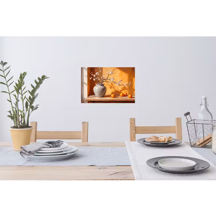 Muursticker - Witte bloemen - Stilleven — 3