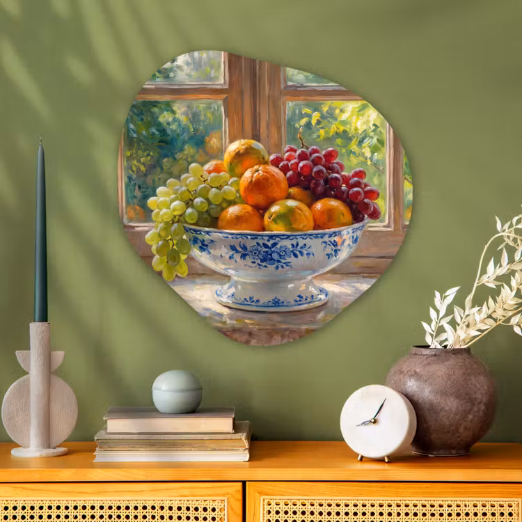 Organische schilderij - Aluminium - Fruit - Vensterbank - Natuur — 2