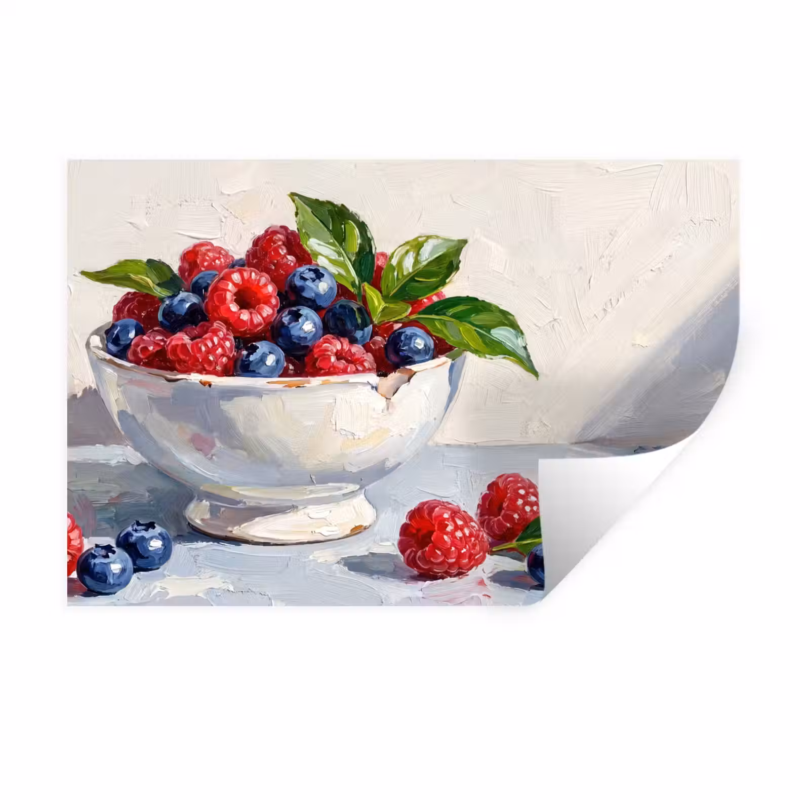 Muursticker - Bessen - Kom - Eten — 1