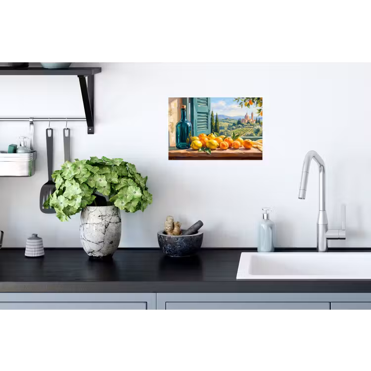 Muursticker - Fles - Fruit - Stilleven — 2