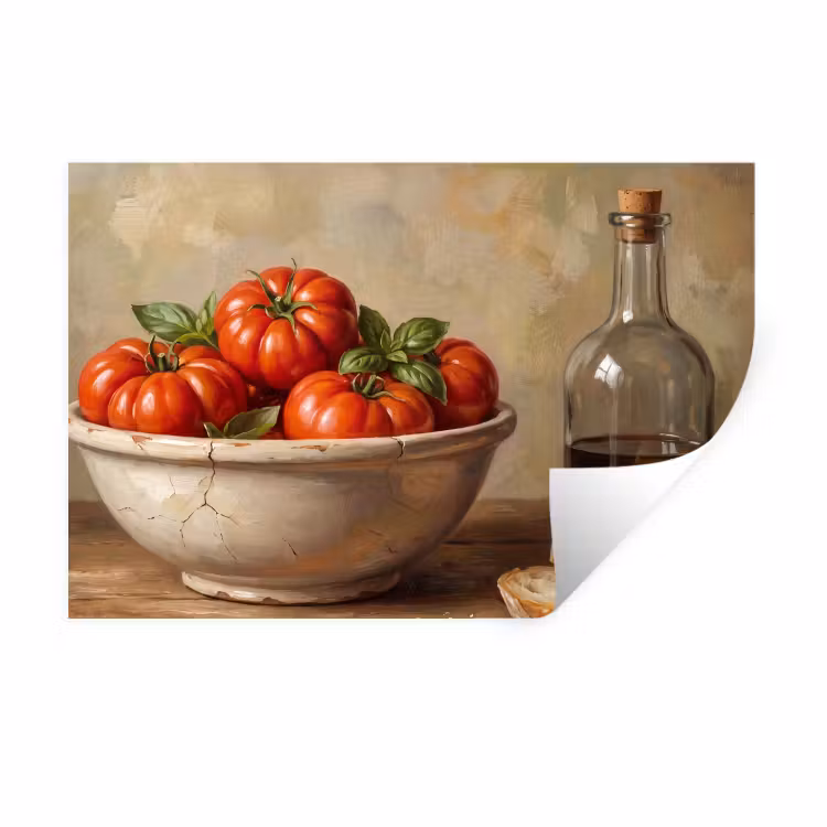 Muursticker - Tomaten - Kom - Eten — 1