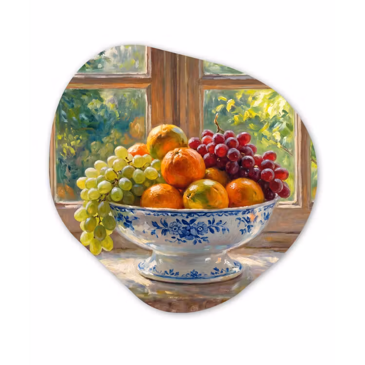 Organisch schilderij - Forex - Fruit - Vensterbank - Natuur — 1