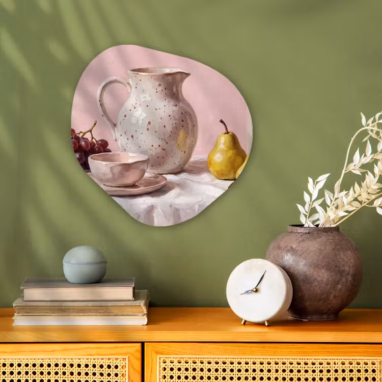 Organisch schilderij - Forex - Stilleven - Fruit - Roze — 2