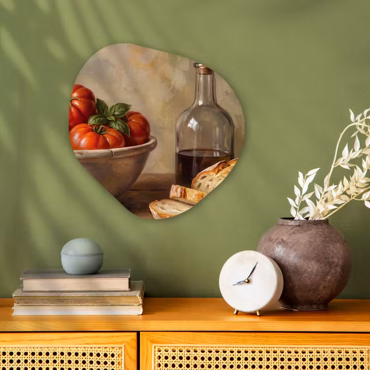 Organisch schilderij - Forex - Tomaten - Kom - Eten — 2