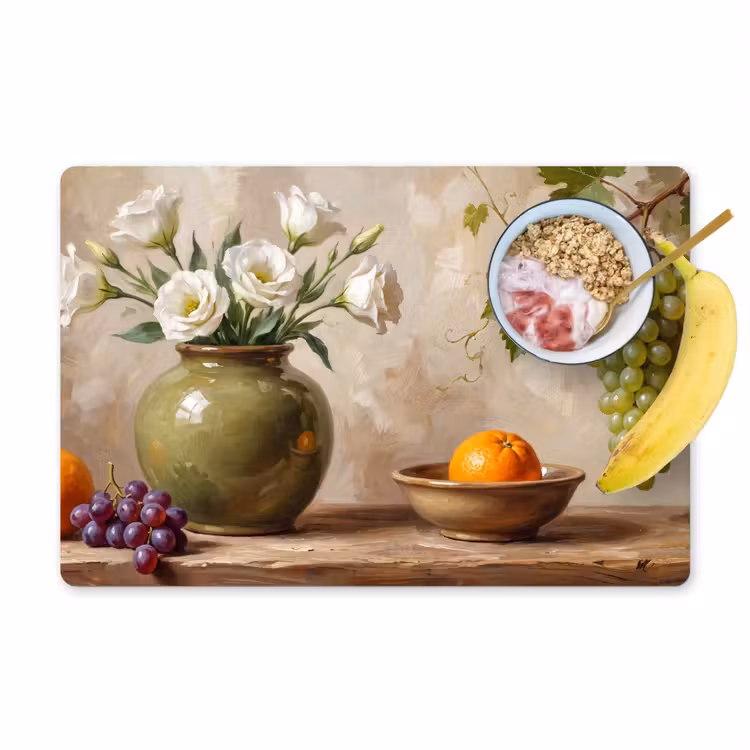 Placemat - 6 stuks - Bloemen - Fruit - Stilleven — 1