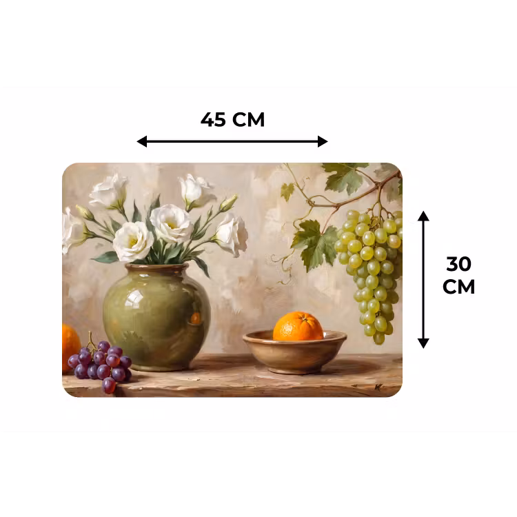 Placemat - 6 stuks - Bloemen - Fruit - Stilleven — 3
