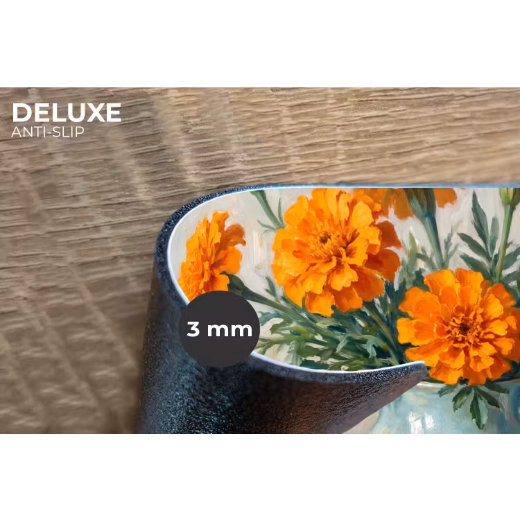 Placemat - 6 stuks - Eten - Oranje - Kunst — 4