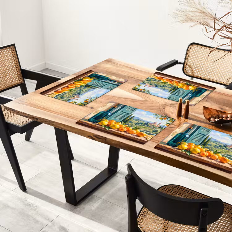 Placemat - 6 stuks - Fles - Fruit - Stilleven — 5