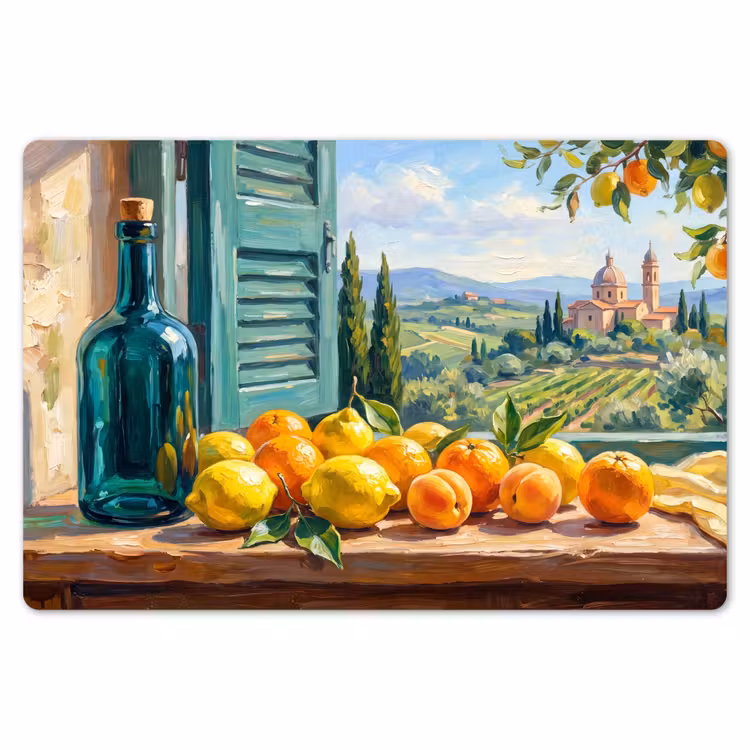 Placemat - 6 stuks - Fles - Fruit - Stilleven — 7