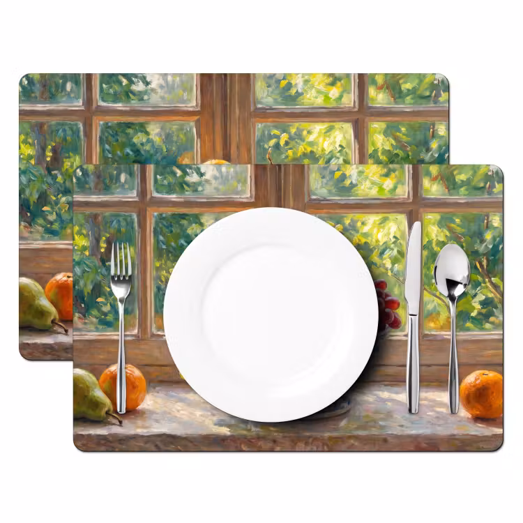 Placemat - 6 stuks - Fruit - Vensterbank - Natuur — 2
