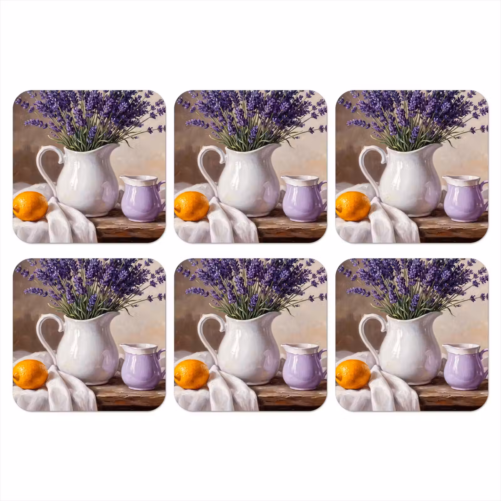 Onderzetter - Bloemen - Stilleven - Paars — 1
