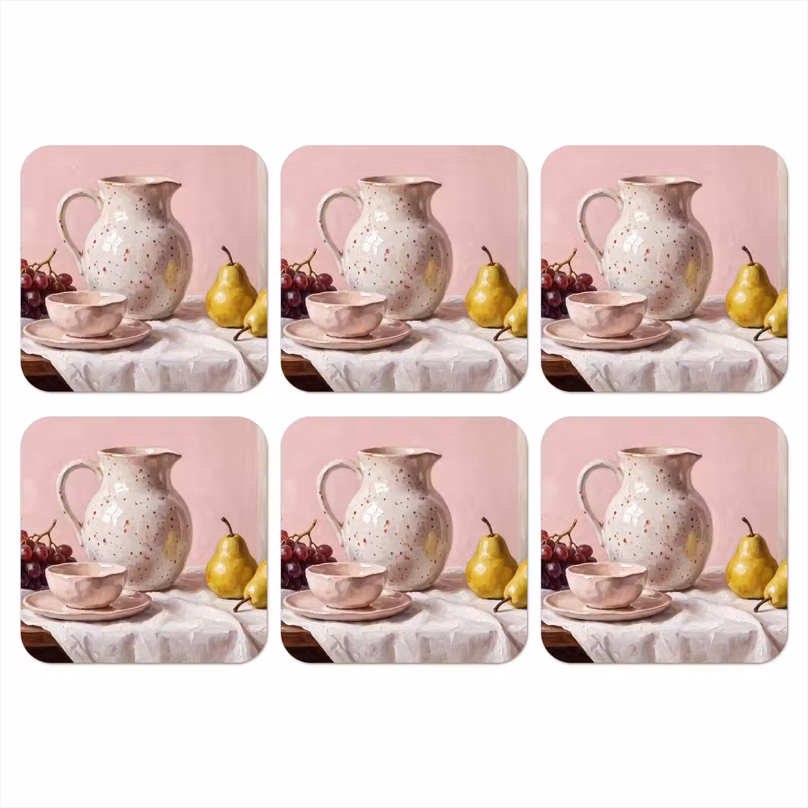 Onderzetter - Stilleven - Fruit - Roze — 1