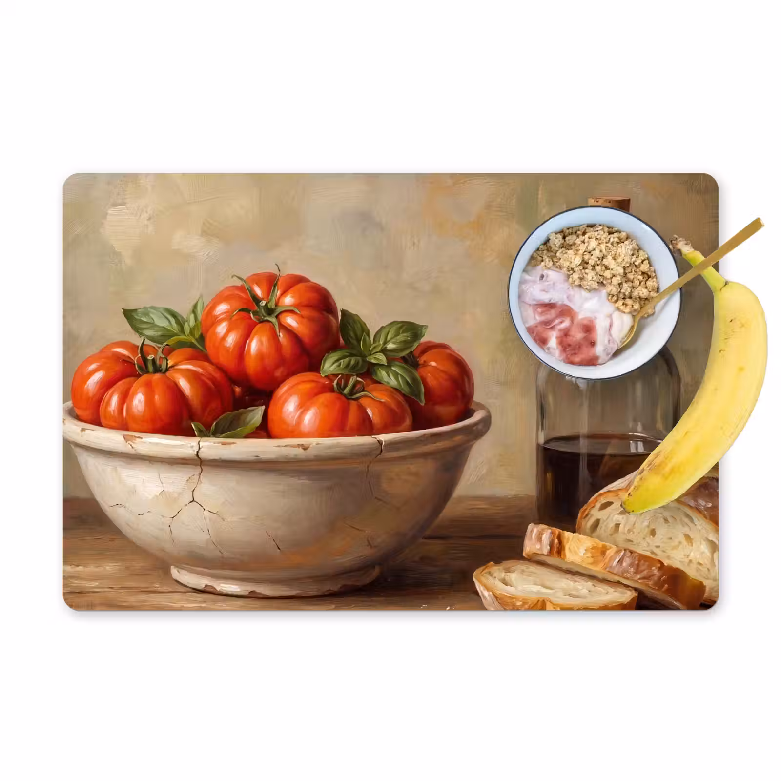 Placemat - 6 stuks - Tomaten - Kom - Eten — 1