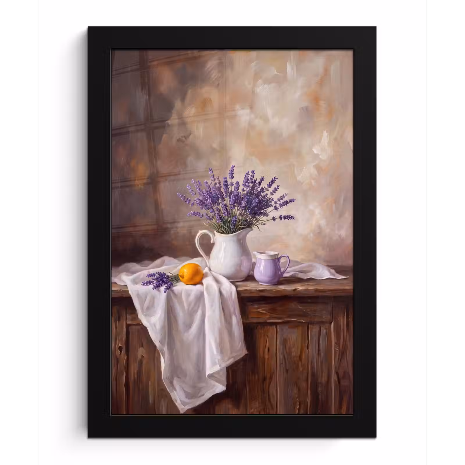 Poster met lijst - Bloemen - Stilleven - Paars — 1