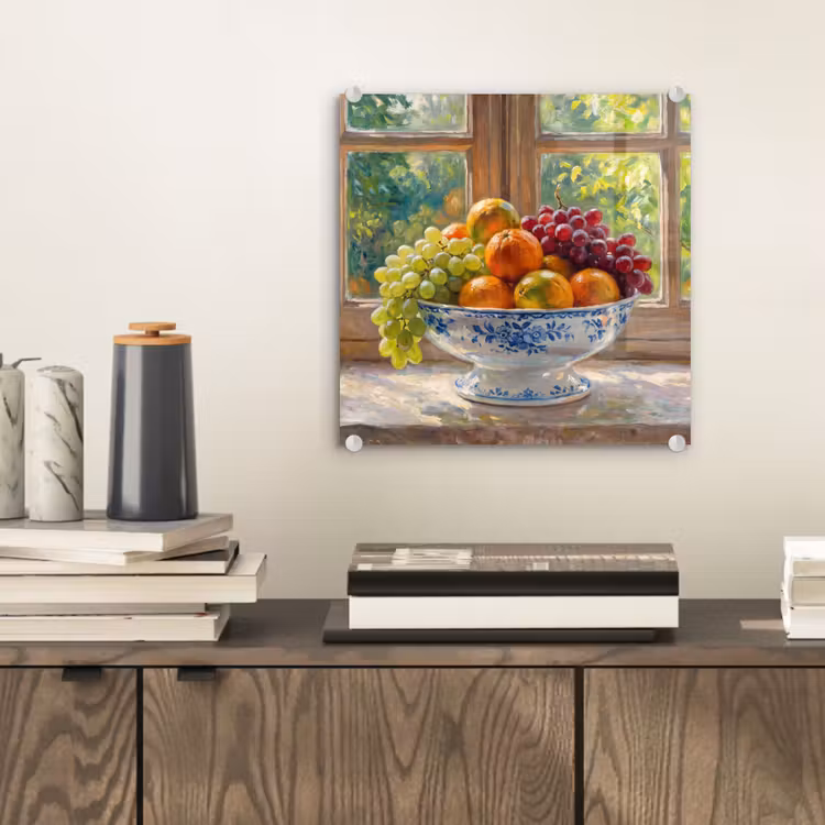 Glas schilderij - Fruit - Vensterbank - Natuur — 2