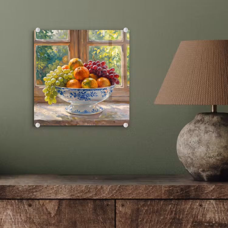 Glas schilderij - Fruit - Vensterbank - Natuur — 4