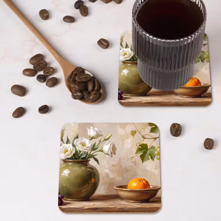 Onderzetter - Bloemen - Fruit - Stilleven — 4
