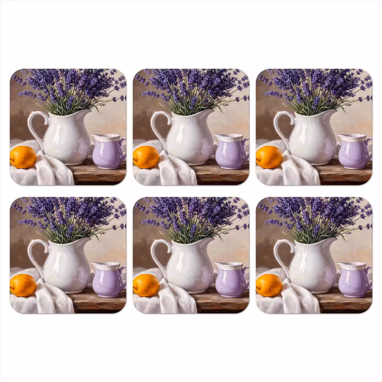 Onderzetter - Bloemen - Stilleven - Paars — 1