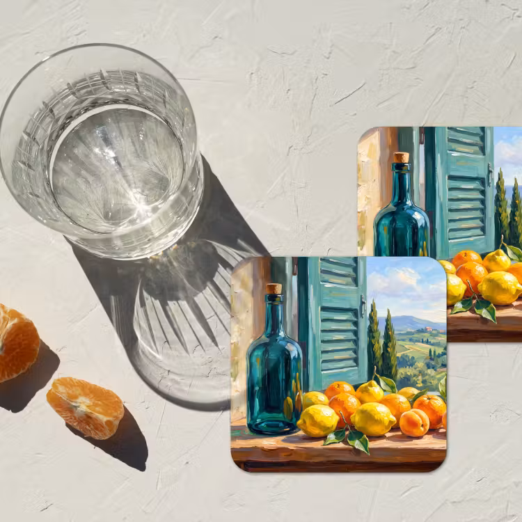 Onderzetter - Fles - Fruit - Stilleven — 2