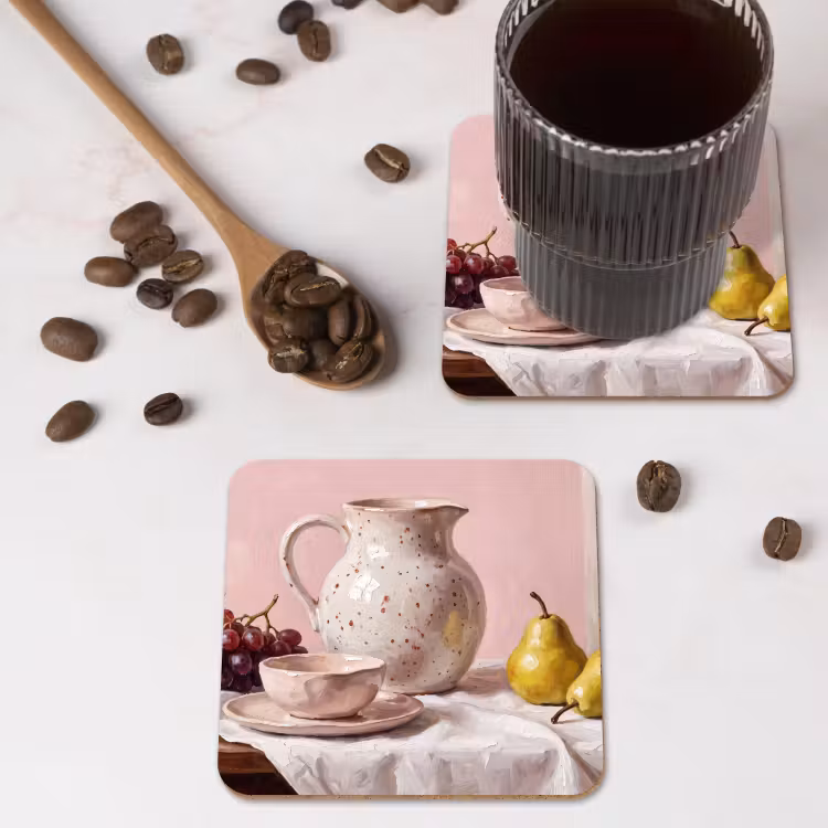 Onderzetter - Stilleven - Fruit - Roze — 4