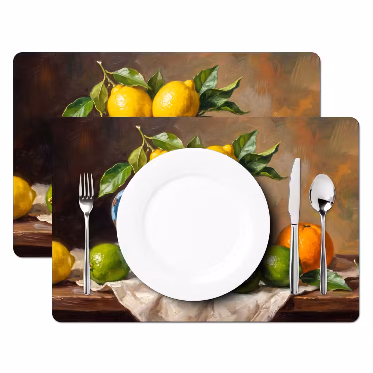 Placemat - 6 stuks - Eten - Stilleven - Klassiek — 2