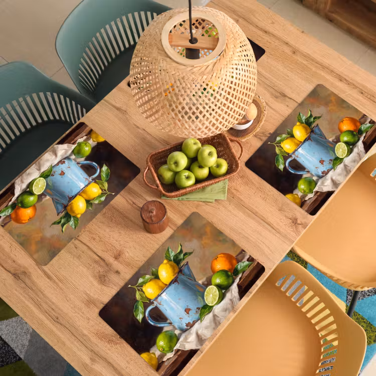 Placemat - 6 stuks - Eten - Stilleven - Klassiek — 6
