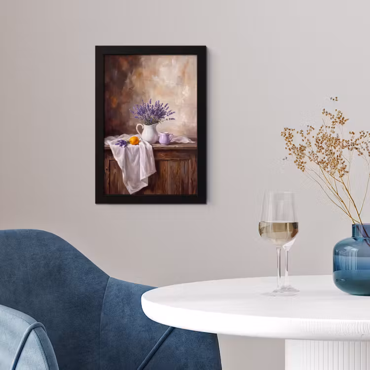 Poster met lijst - Bloemen - Stilleven - Paars — 4