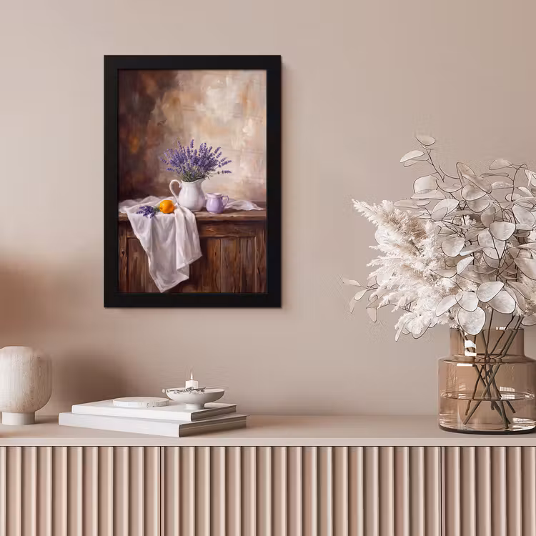Poster met lijst - Bloemen - Stilleven - Paars — 5