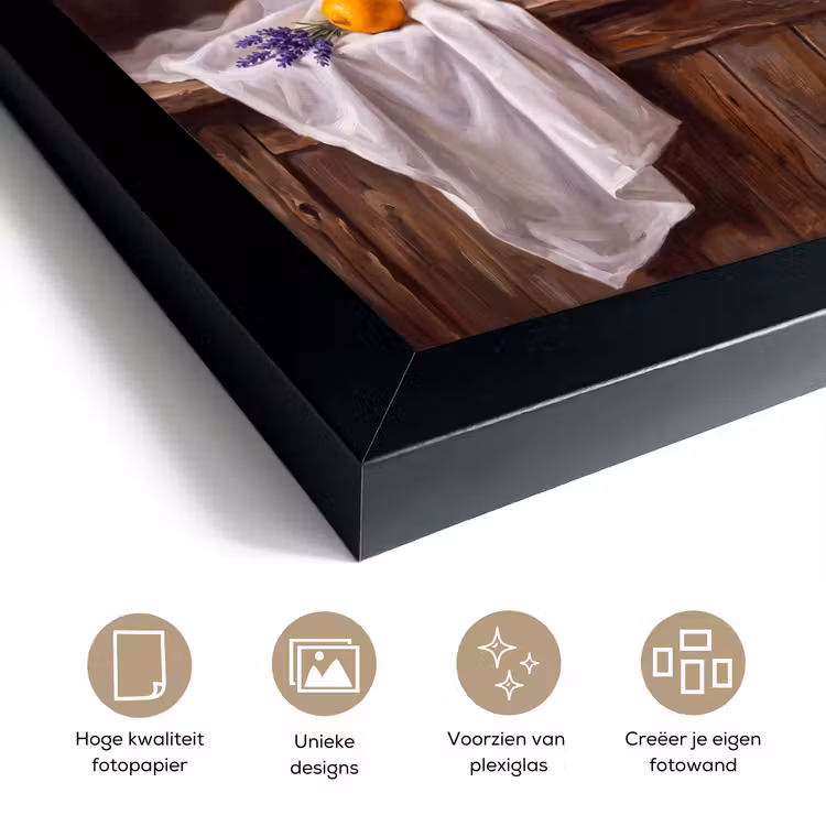 Poster met lijst - Bloemen - Stilleven - Paars — 6