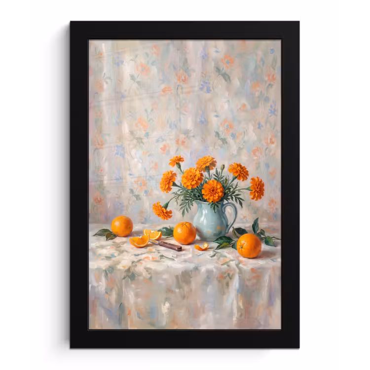 Poster met lijst - Eten - Oranje - Kunst — 1